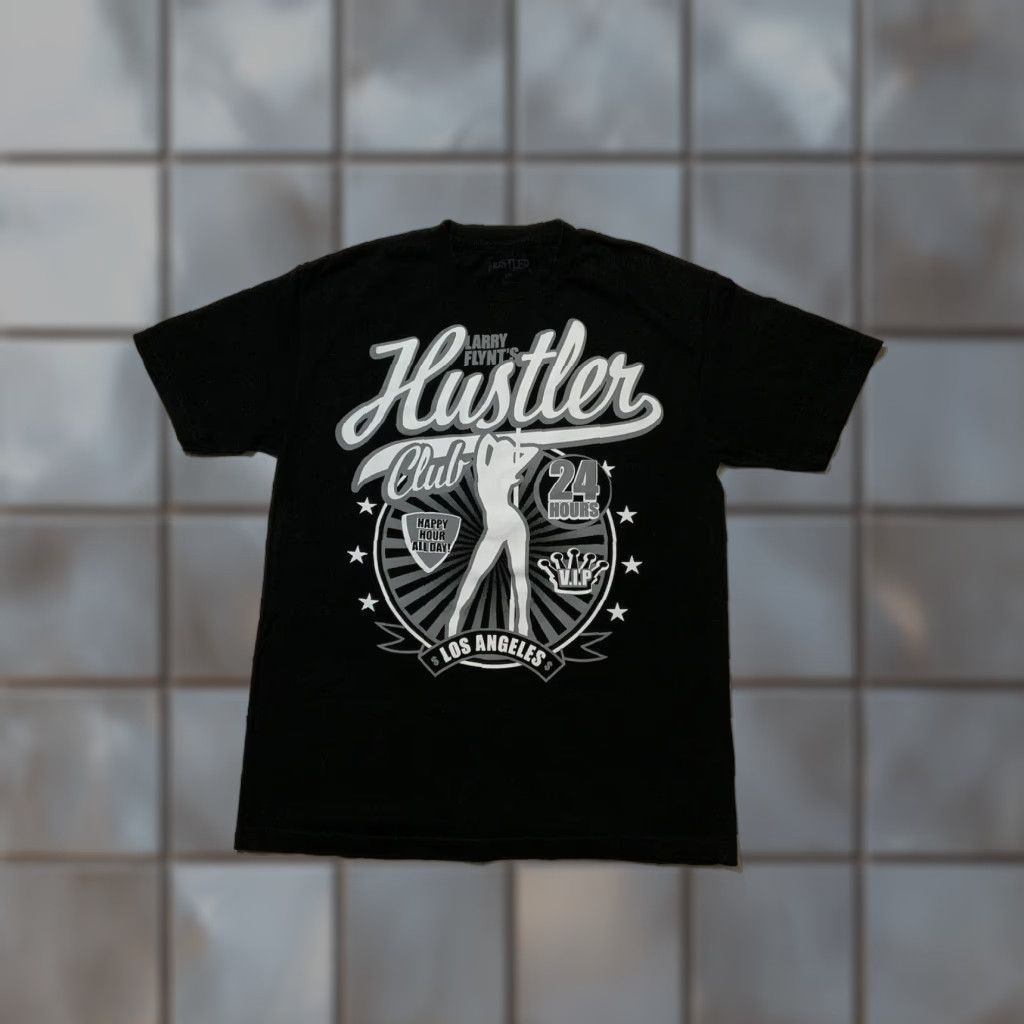 Vintage VINTAGE Hustler Larry Flynt’s Hustler Club Los Angeles Stripper Pole Black Graphic Y2K T-Shirt L Mens Size US L / EU 52-54 / 3 - 1 Thumbnail