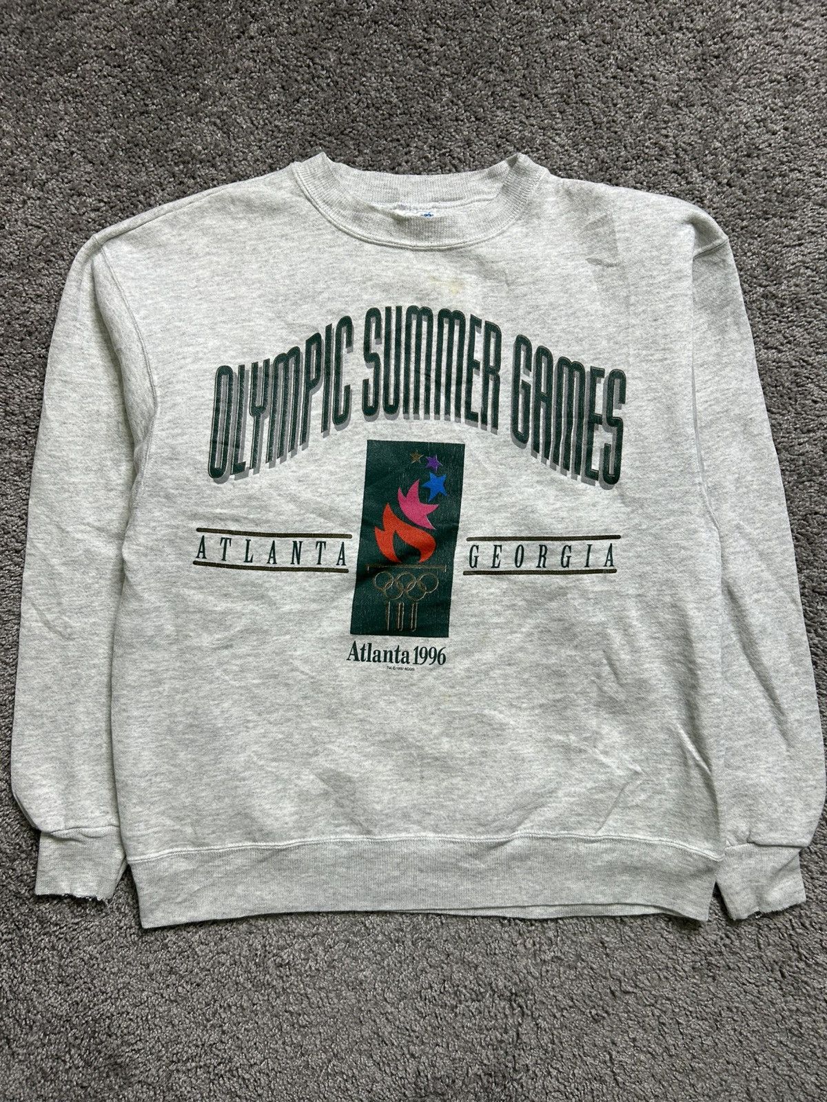 Vintage Vintage 90s Olympics Crewneck Dated 1992 1996 Made in USA Size US L / EU 52-54 / 3 - 1 Thumbnail