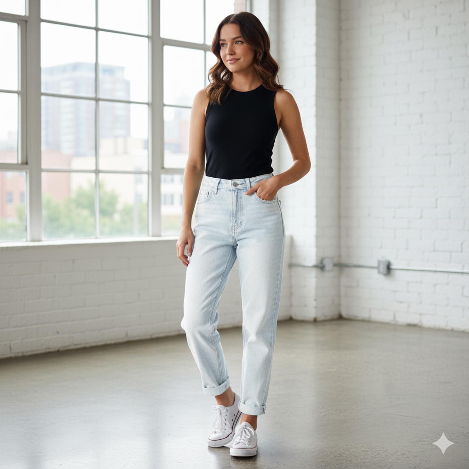 Pacsun Pac Sun Women Jeans 0 Mom Light Stretch Distressed High Rise Size 25" / US 0 / IT 36 - 1 Thumbnail