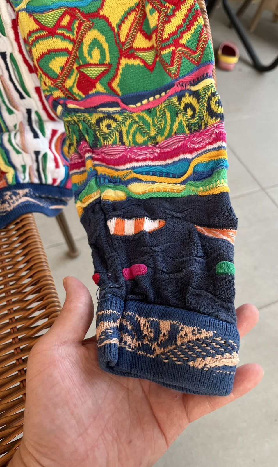 Coogi Rare Vintage 90s Coogi 3D Knit Sweater Rainbow Unicorn Size US M / EU 48-50 / 2 - 11 Thumbnail