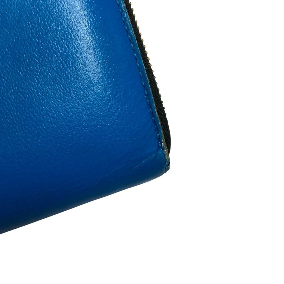 Wallet Round Zip Long Wallet Plain Blue