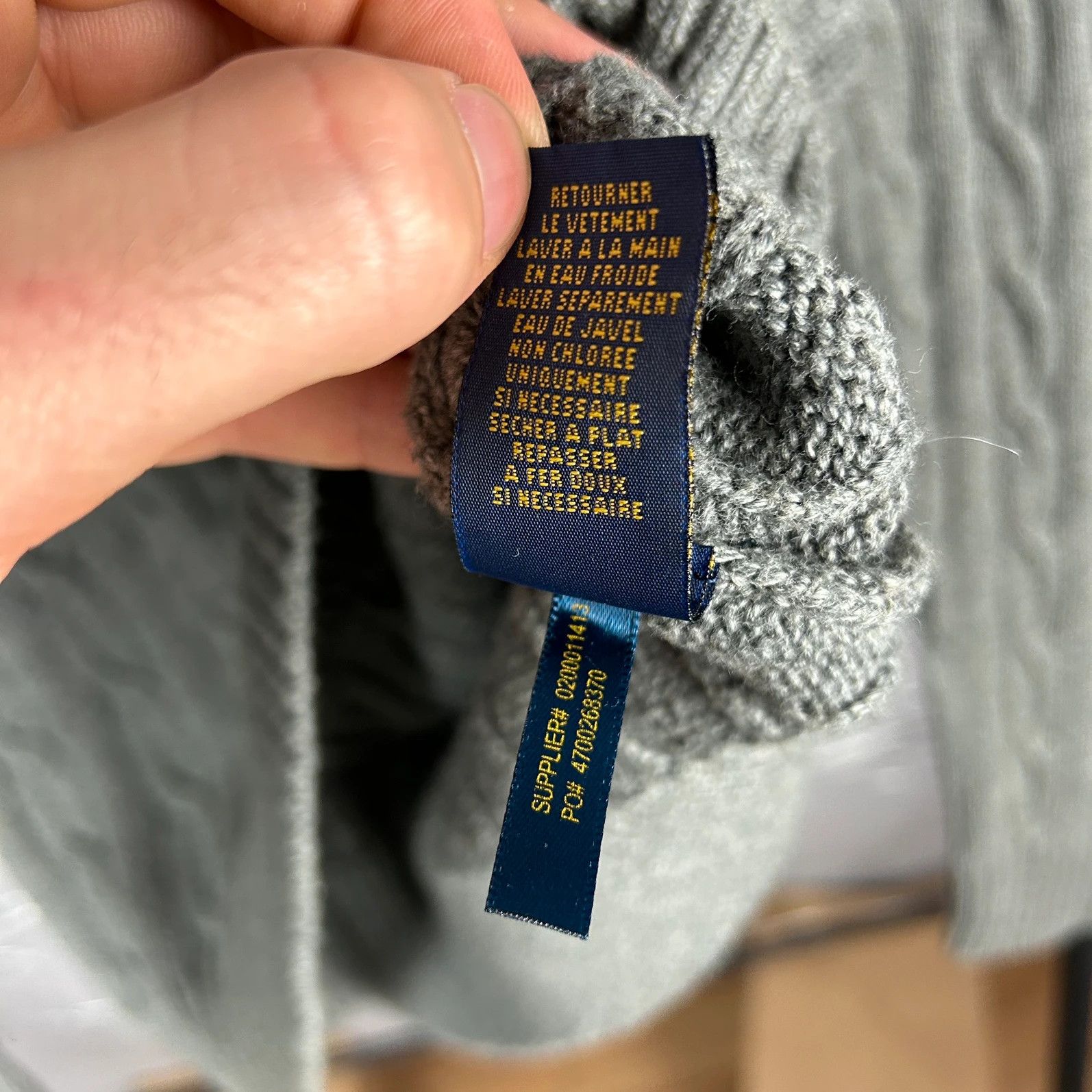 Designer × Polo Ralph Lauren × Ralph Lauren Polo Ralph Lauren knitwear sweater mini logo pony grey Size US S / EU 44-46 / 1 - 8 Thumbnail