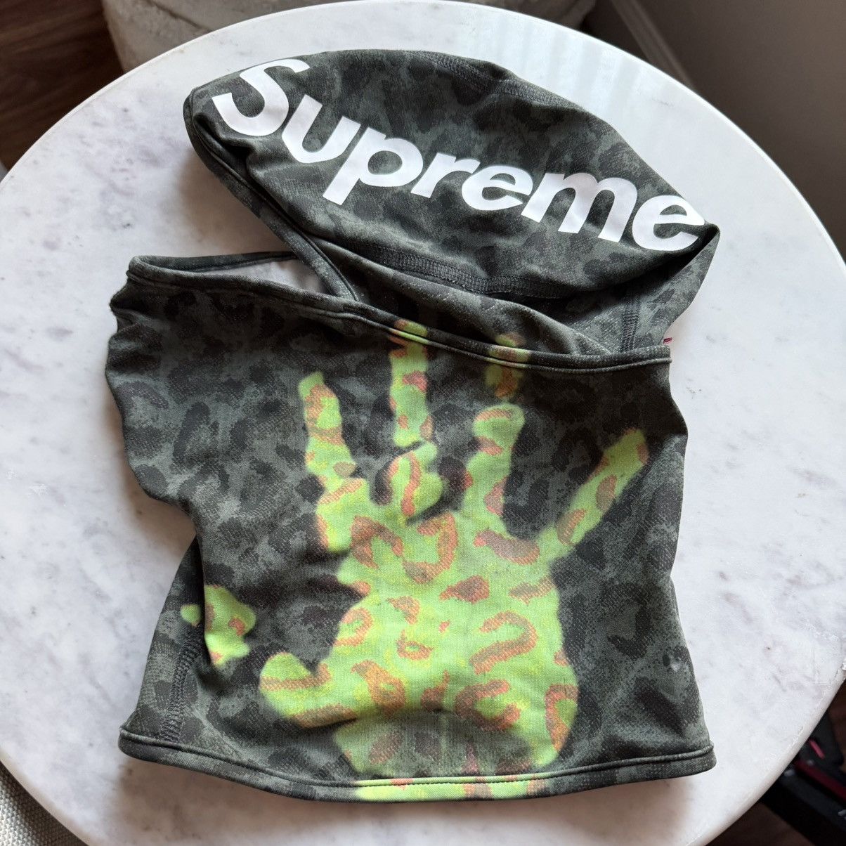 Streetwear × Supreme Supreme heat reactive balaclava leopard fw24