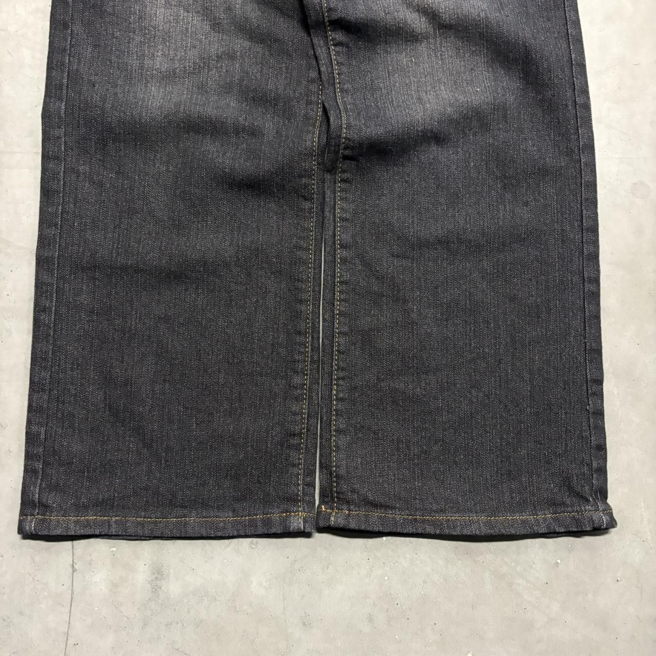 Vintage Crazy Vintage Y2K/2000s Baggy Black Skater Style WideLeg Denim Jeans! Size US 36 / EU 52 - 5 Thumbnail