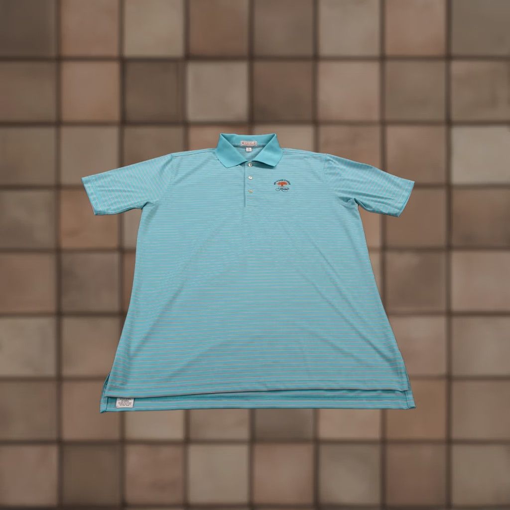Peter Millar Peter Millar Polo Shirt Mens L Summer Comfort Golf Stretch Ocean Course Kiawah Size US XL / EU 56 / 4 - 1 Thumbnail