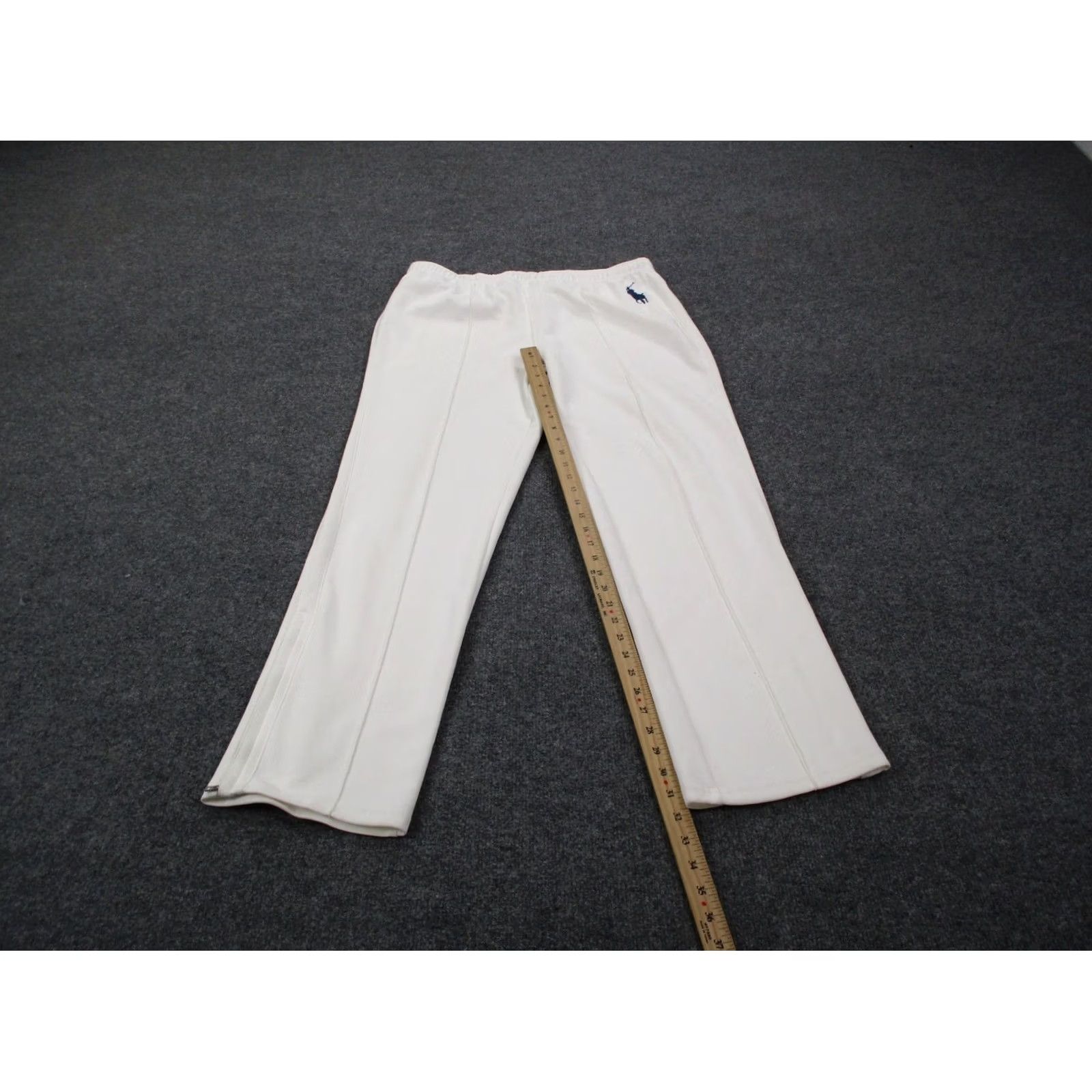 Polo Ralph Lauren Polo Ralph Lauren Sweatpants Womens L White Joggers Stretch Track Polo Ralph Lauren Size 36" / US 14 / IT 50 - 3 Thumbnail