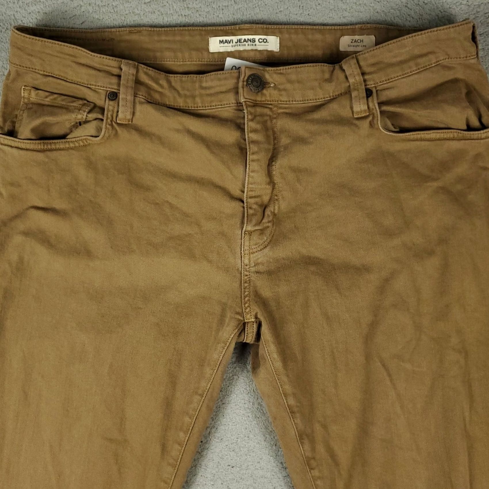 Vintage Mavi Jeans Mens Jeans Brown 40x32 Straight Leg 5-Pocket Denim Regular Fit Vintage: No Size US 40 / EU 56 - 2 Thumbnail