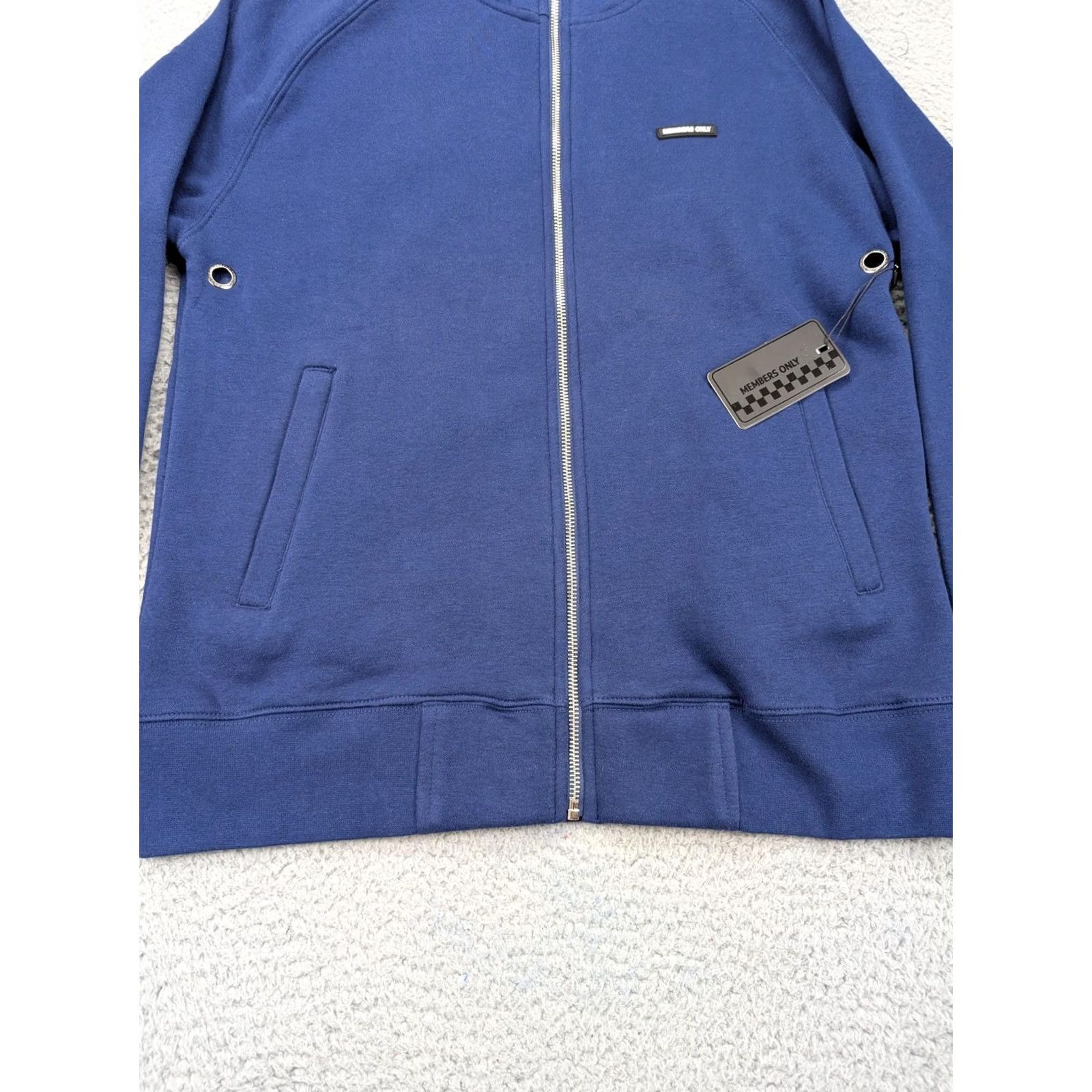 Members Only Members Only Jacket Mens M Navy Blue Fleece Full Zip Pockets Casual Size US M / EU 48-50 / 2 - 2 Thumbnail