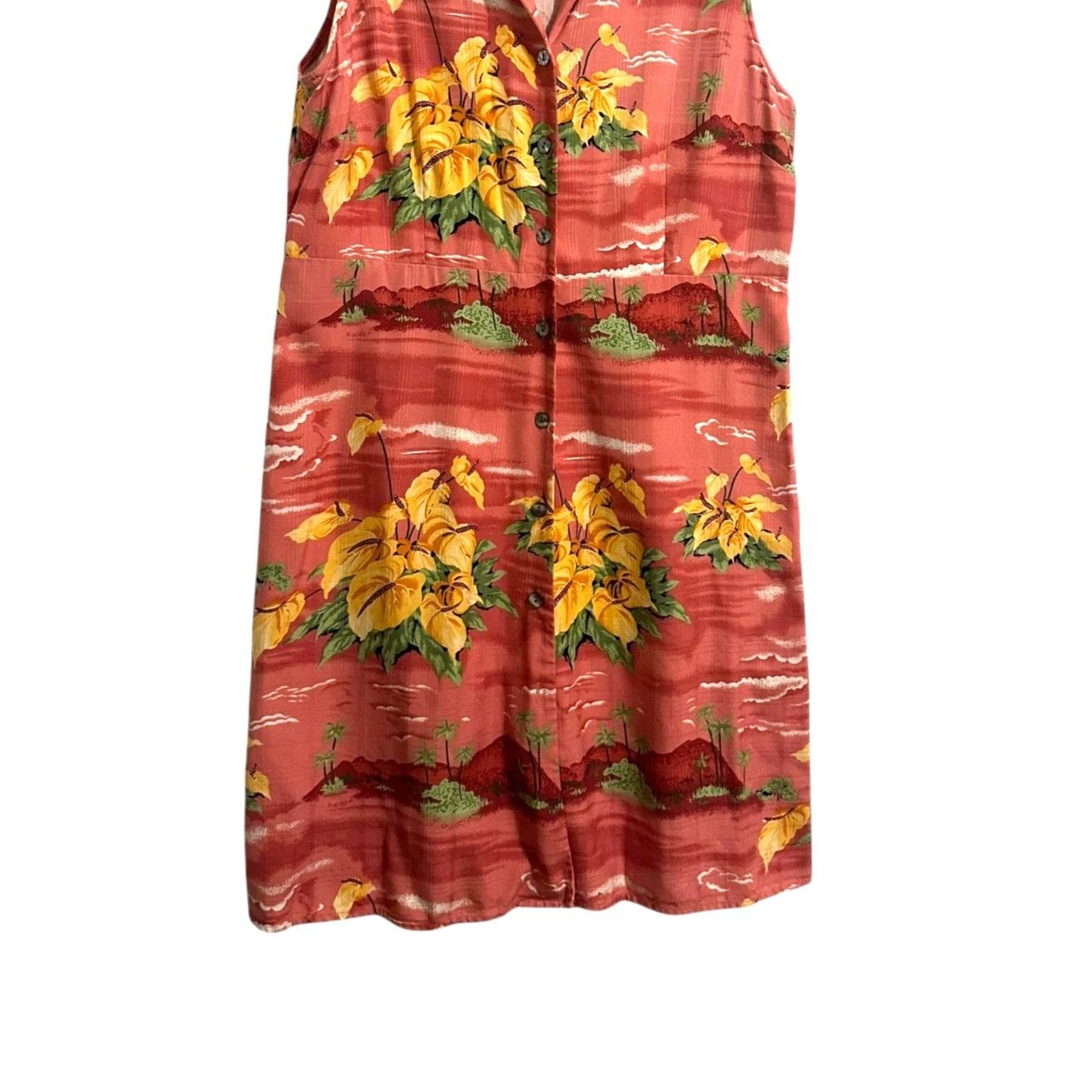 Tommy Bahama Tommy Bahama Silk Sleeveless Shirt Dress, Size 14, Hawaiian Size XL / US 12-14 / IT 48-50 - 13 Thumbnail