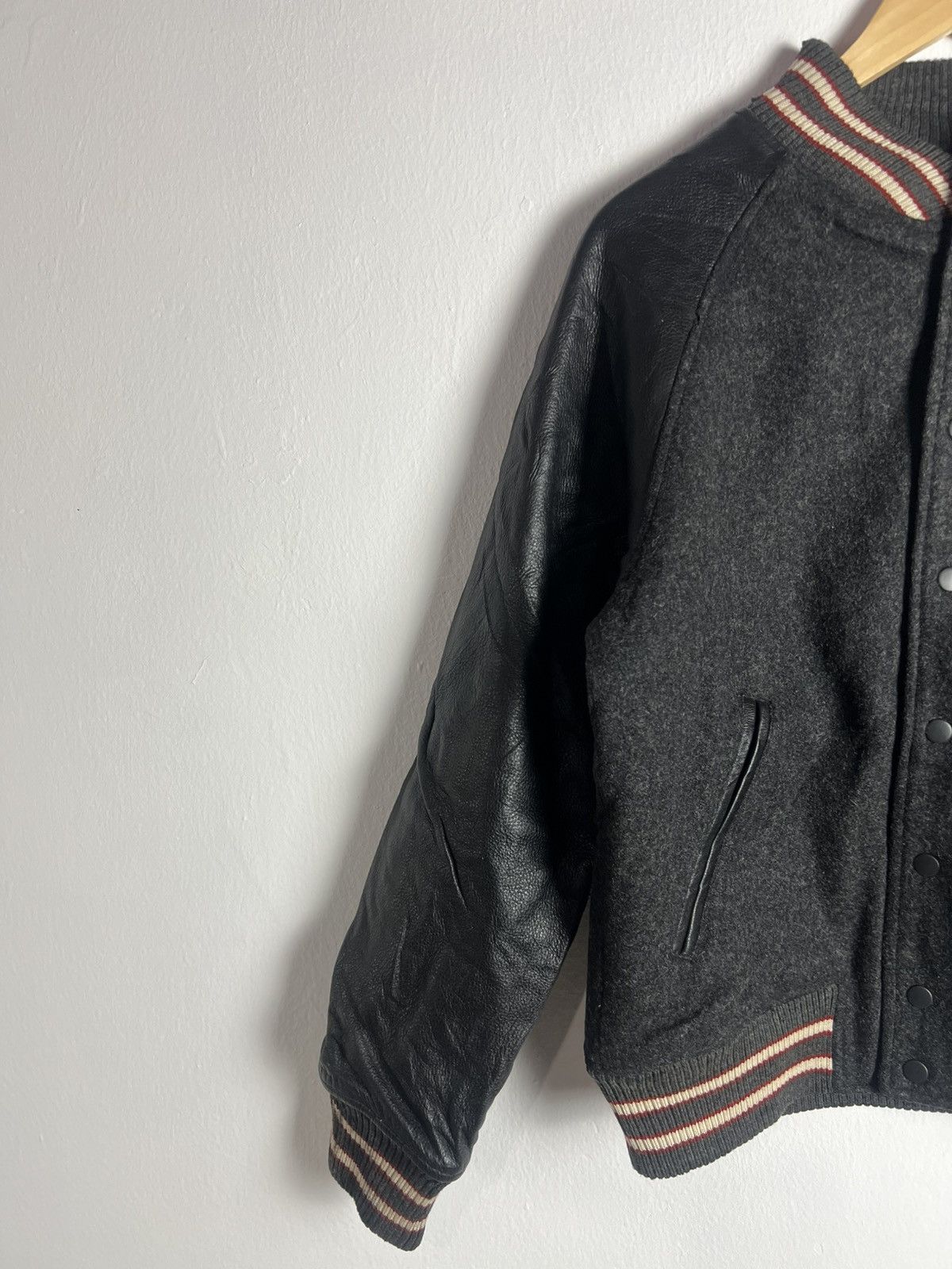 Japanese Brand Vintage Japan House of Blue Wool Leather Varsity JAcket Size US M / EU 48-50 / 2 - 6 Thumbnail