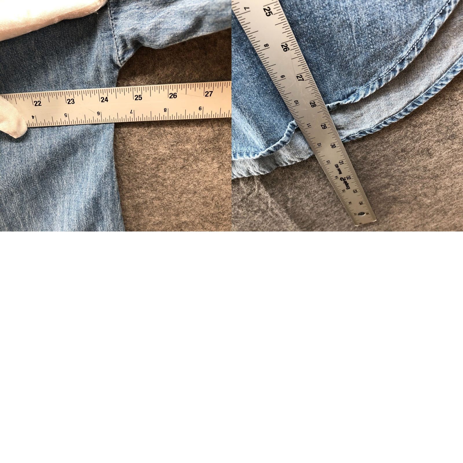 Splendid Splendid X Cella Jane Linen Blend Chambray Shirt Womens S Long Sleeve Oversized Shirt Size S / US 4 / IT 40 - 8 Thumbnail