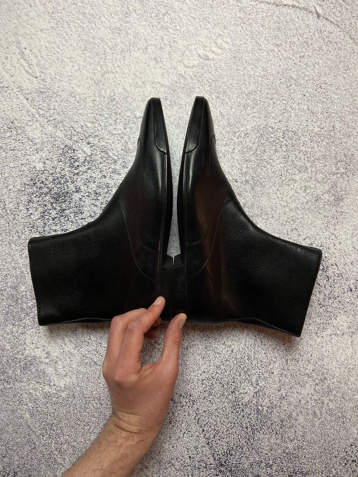 Gucci Gucci Leather Shoes Chelsea Boots Italian Designer Sneakers Size US 7 / EU 40 - 14 Thumbnail