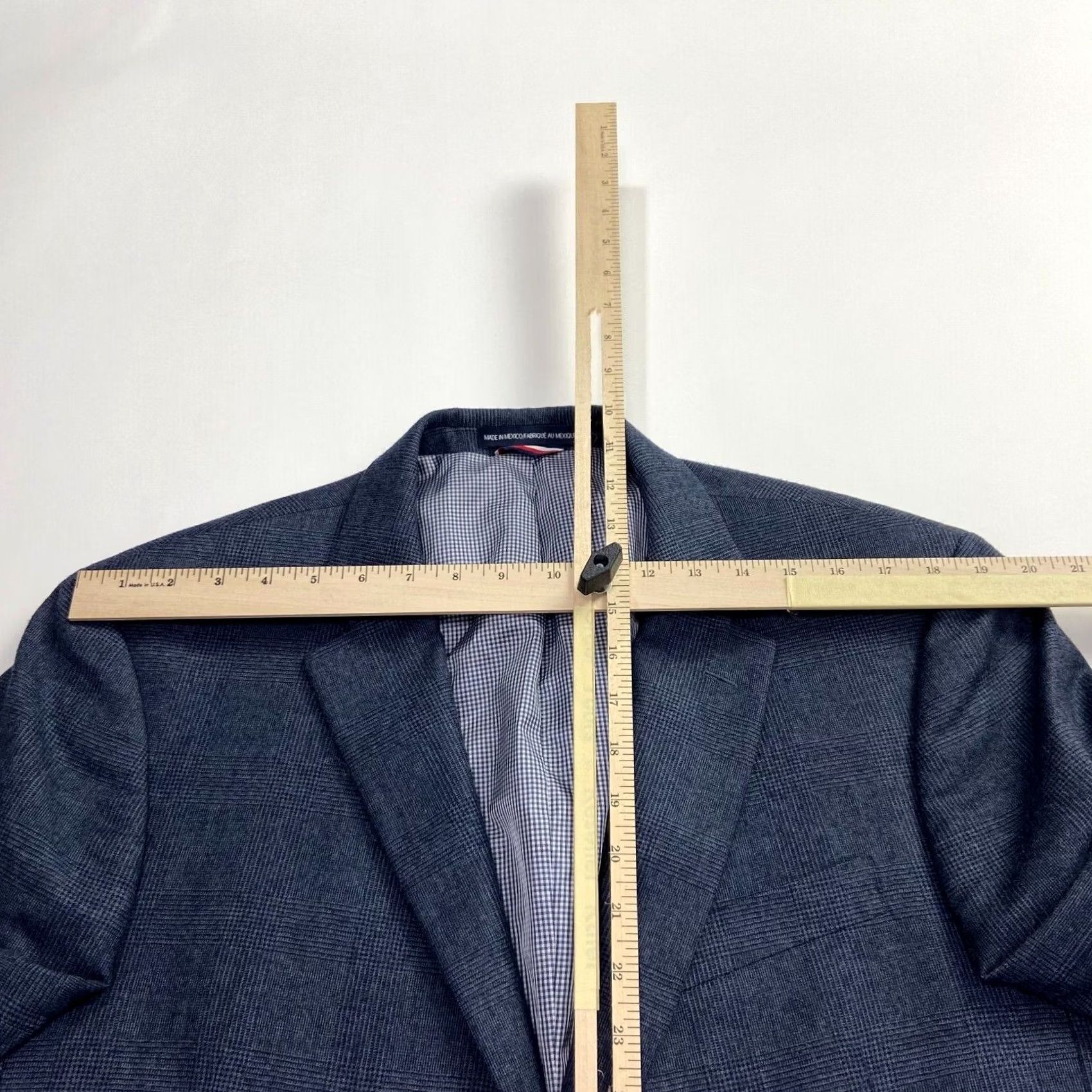 Tommy Hilfiger Tommy Hilfiger XL Men's 100% Wool Two Button Blazer Sport Coat Blue Size 46R - 4 Thumbnail
