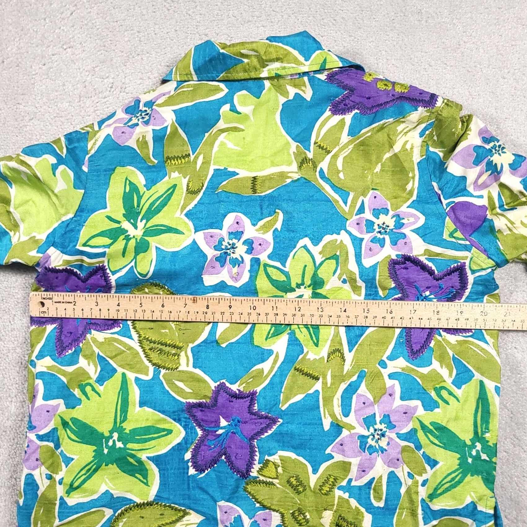 Laura Ashley VINTAGE Laura Ashley Blazer Shirt Women Small Silk Embroidered Beaded Floral Century 90s Mens Womens Size S / US 4 / IT 40 - 6 Thumbnail
