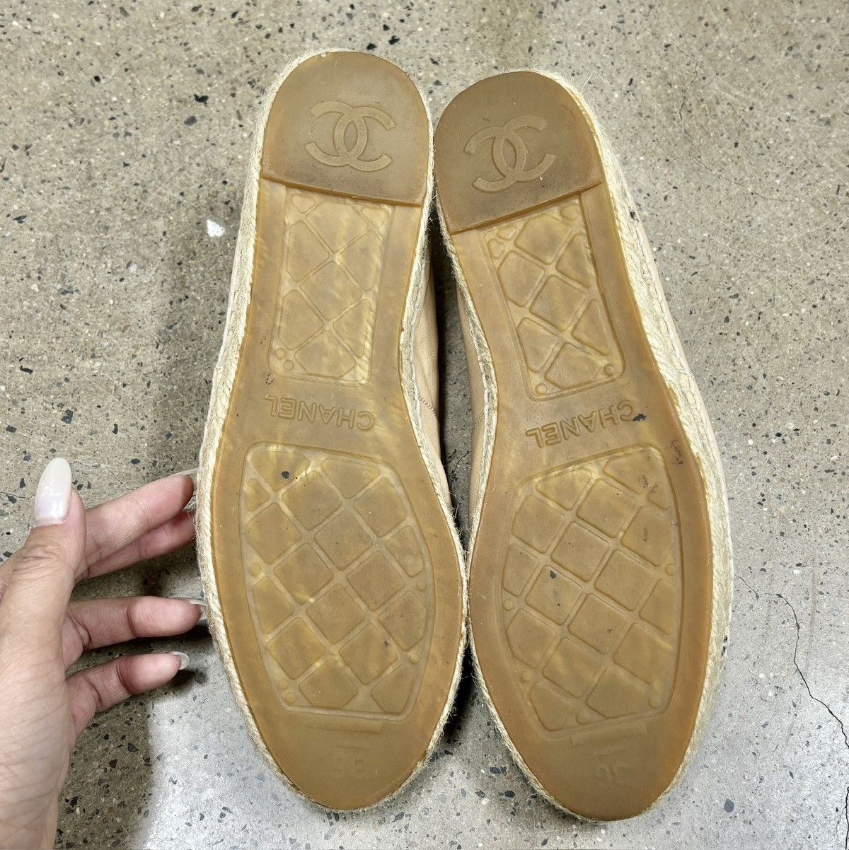 Chanel Chanel espadrilles Shoes，Sheepskin patchwork Size US 6 / IT 36 - 11 Thumbnail
