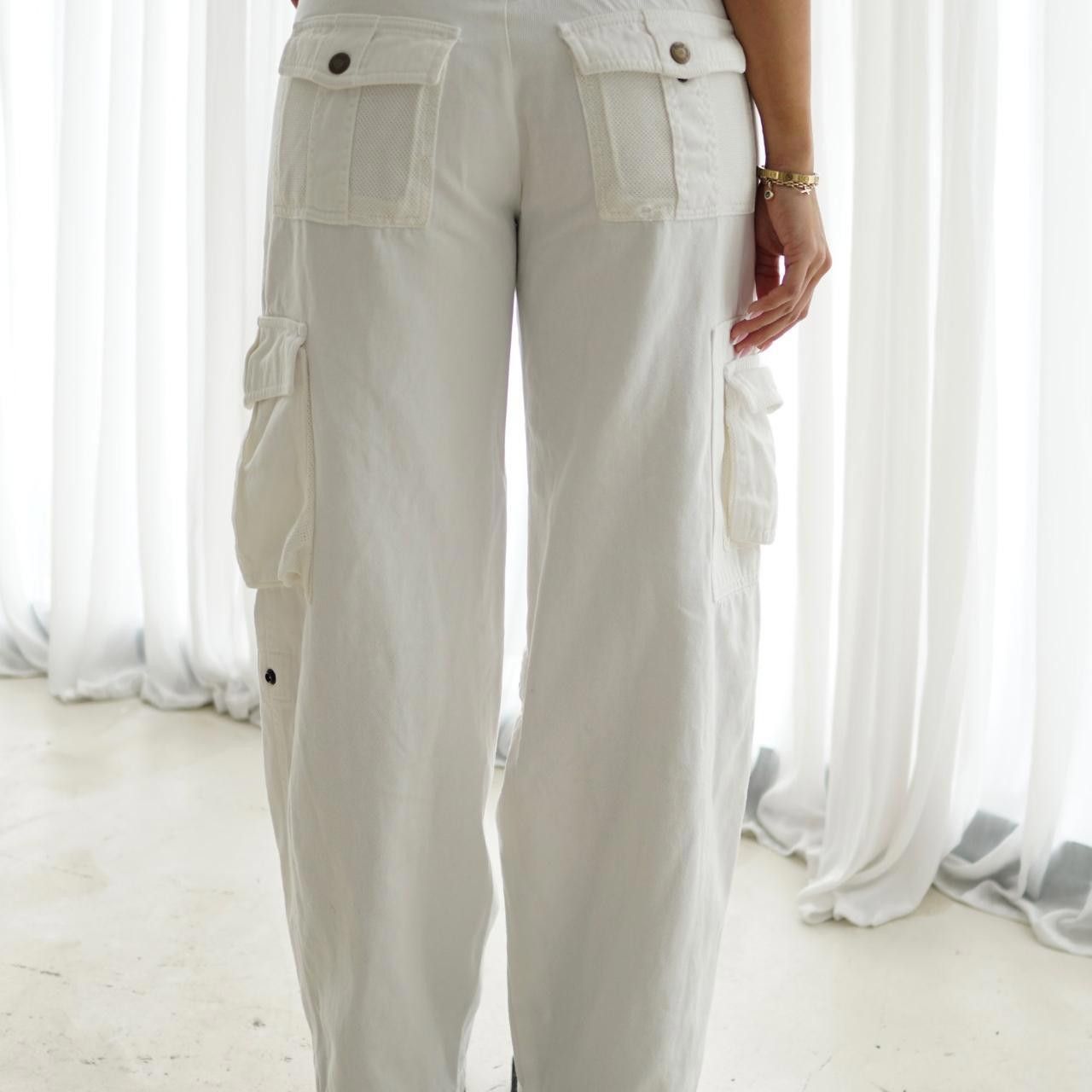 Dolce & Gabbana Dolce & Gabbana Cargo Utility Denim Wide Leg Pants Size 32" / US 10 / IT 46 - 2 Thumbnail