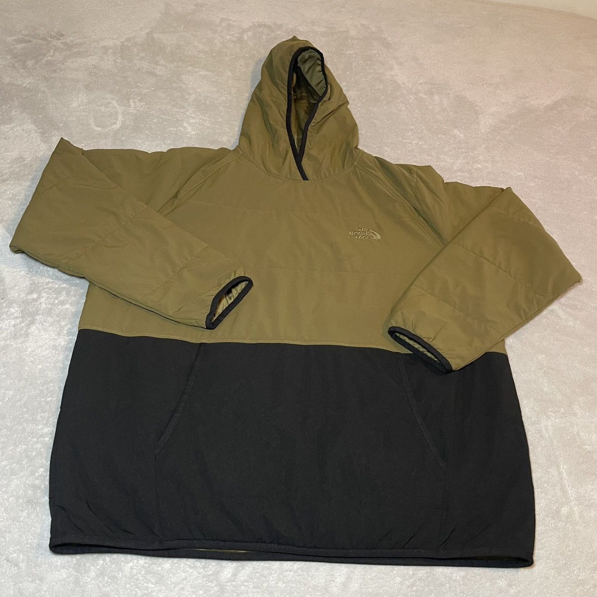 The North Face The North Face Mens XL Insulated Hoodie Jacket Green Black Size US XL / EU 56 / 4 - 1 Thumbnail
