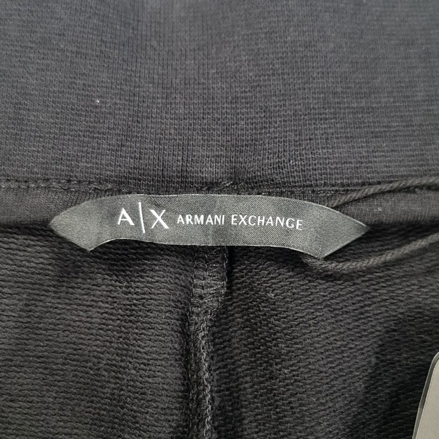 Armani Exchange Armani Exchange Womens Sweatpants Black XL Wide Leg Side Slit Baggy Pants Size 40" / US 18 - 4 Thumbnail