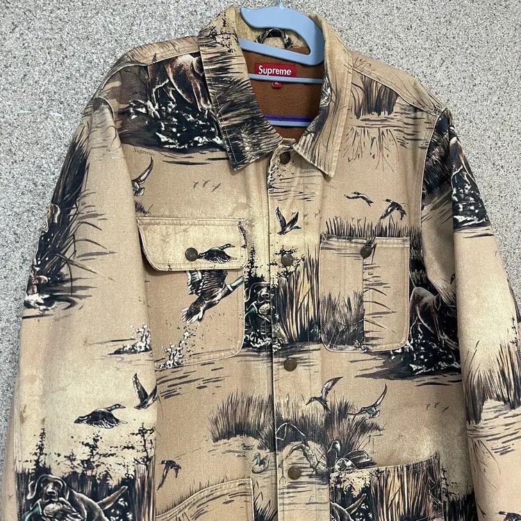 Supreme Supreme Dogs and Ducks Chore Coat Tan FW12 Size US XL / EU 56 / 4 - 2 Thumbnail