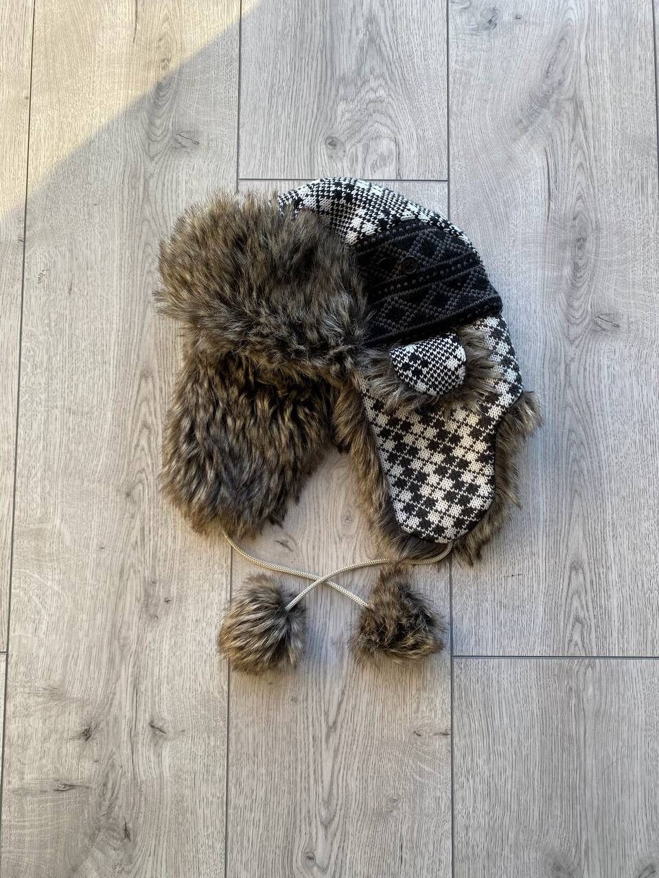 Japanese Brand Vintage Mask Fuzzy Faux Fur Trapper Ushanka Hat OS Size ONE SIZE - 4 Thumbnail