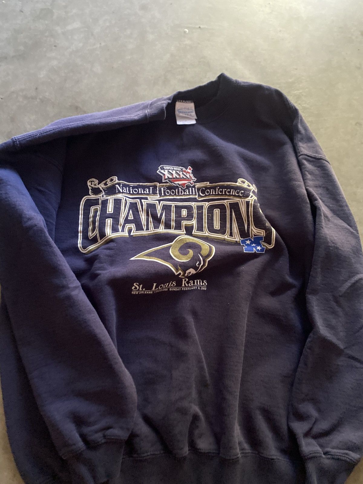 Vintage Vintage St. Louis Rams NFC Champs Crewneck Size US L / EU 52-54 / 3 - 4 Thumbnail