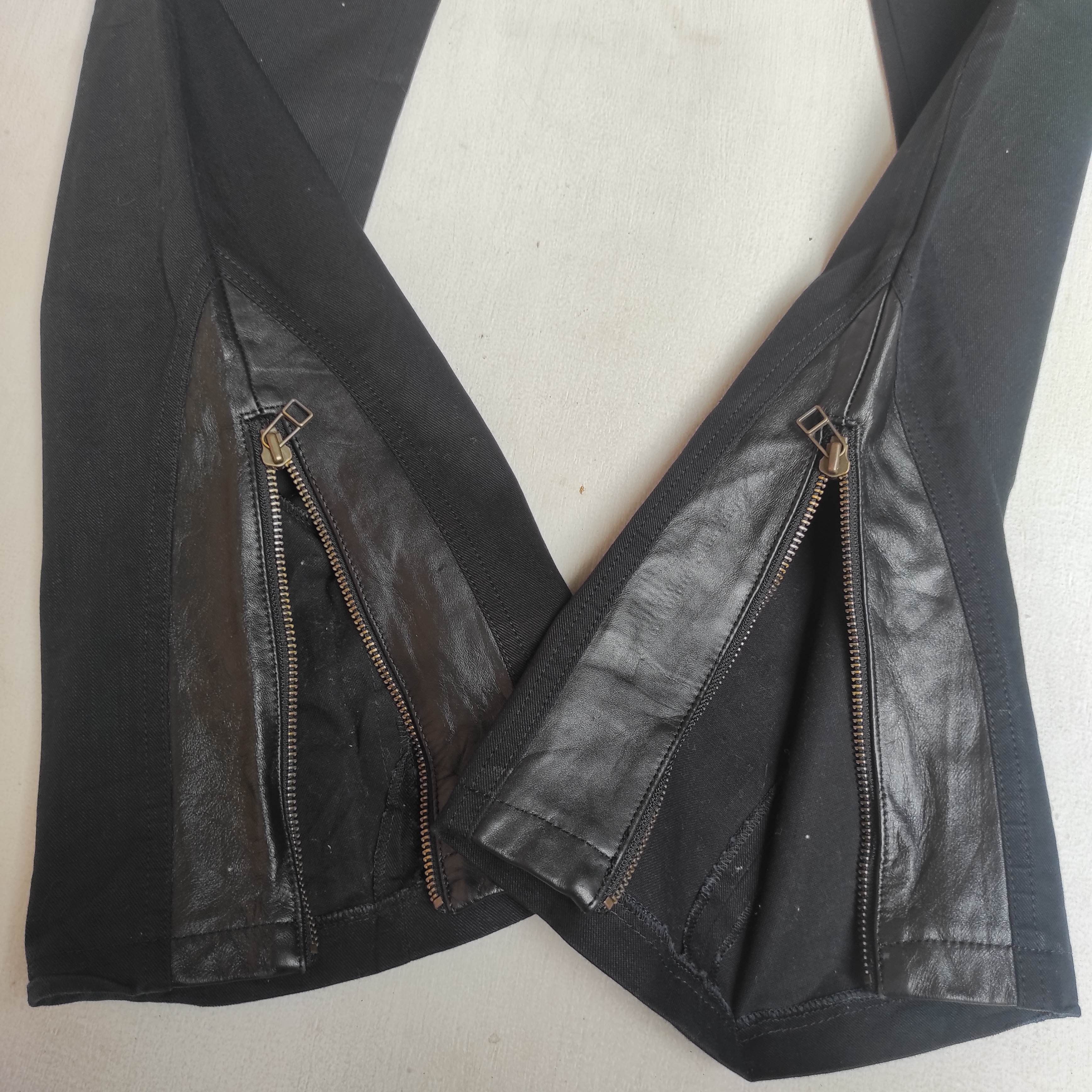 14th Addiction Flare Rico Japan Leather Bootcut Denim Jeans Size US 32 / EU 48 - 15 Thumbnail