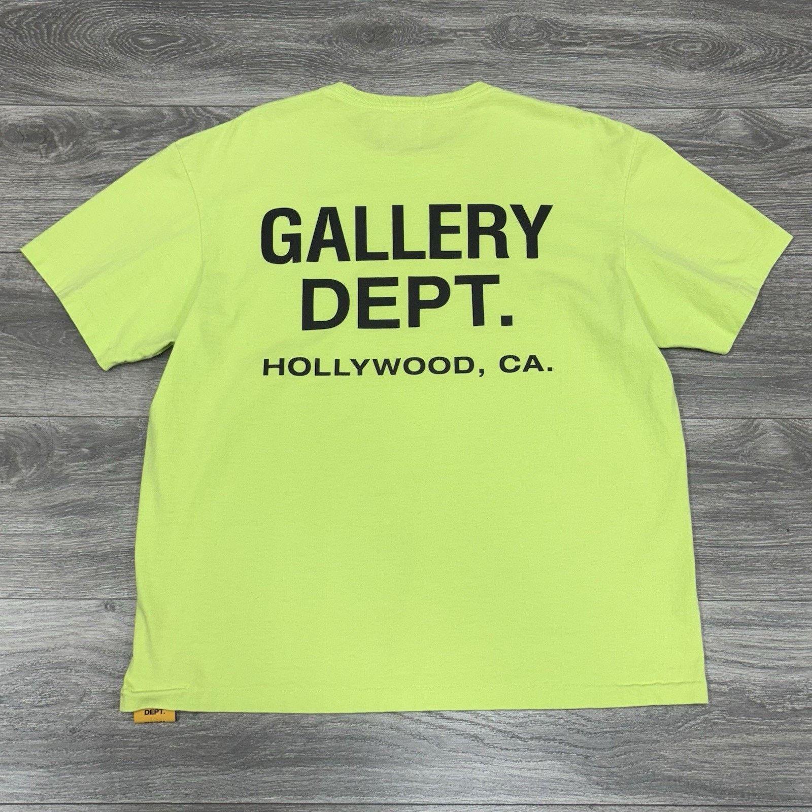 Gallery Dept. Gallery Dept Souvenir Tee ' Lime Green ' | ONLY WORN 1x Size US L / EU 52-54 / 3 - 1 Thumbnail