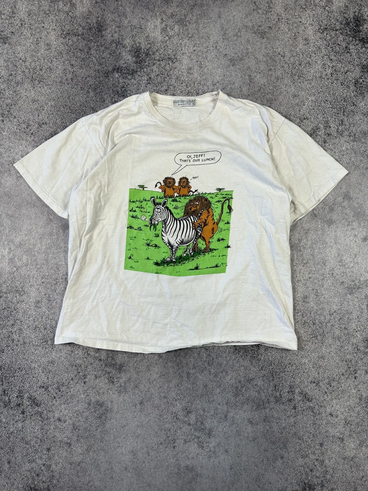 Vintage Logo T-shirt Sex Art Funny Life Streetwear XL Lion Zebra Size US XL / EU 56 / 4 - 1 Thumbnail