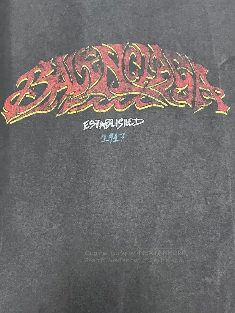 Balenciaga Balenciaga Disaster Flame Logo Short Sleeve Size US M / EU 48-50 / 2 - 3 Thumbnail
