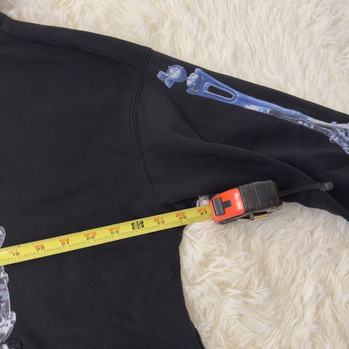 Other 3D chrome silver skeleton hoodie Size US M / EU 48-50 / 2 - 4 Thumbnail
