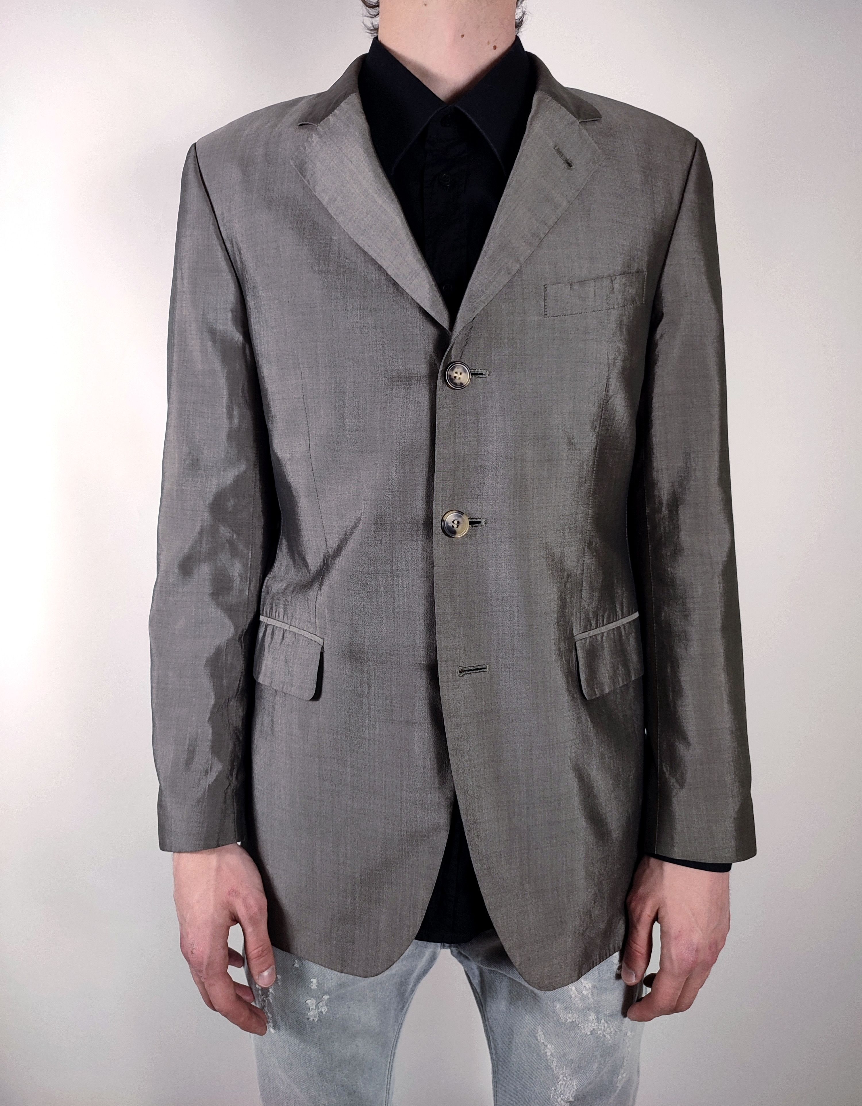 Hugo Hugo Boss 100% Silk Blazer Size 48R - 2 Thumbnail