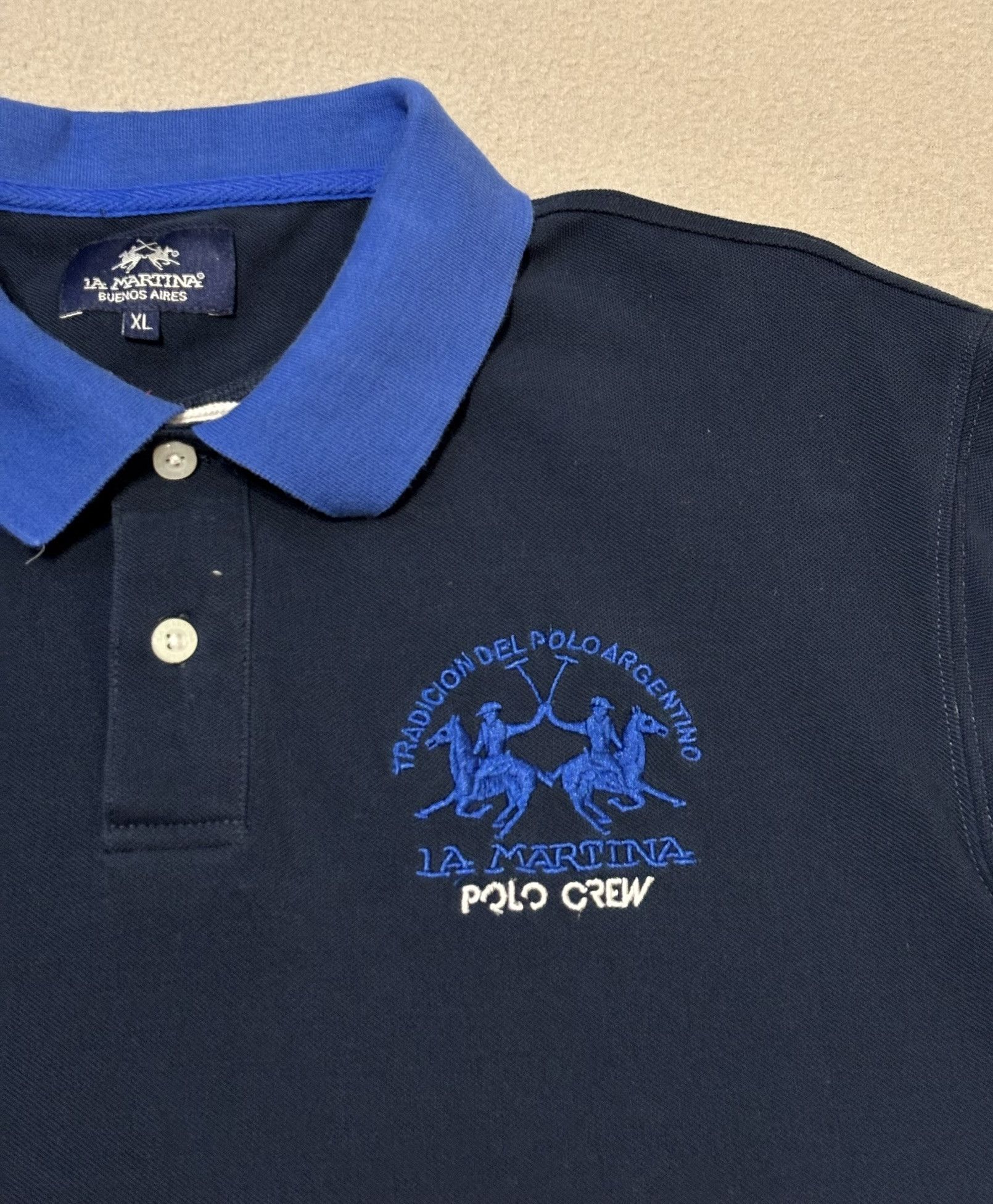 La Martina La Martina slim fit Navy Polo Size. XL Size US XL / EU 56 / 4 - 4 Thumbnail