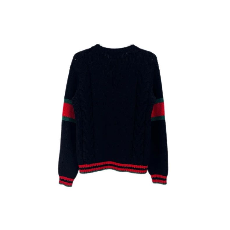 Gucci Gucci Black classic red and green contrast wool sweater 250 Size US XS / EU 42 / 0 - 2 Thumbnail