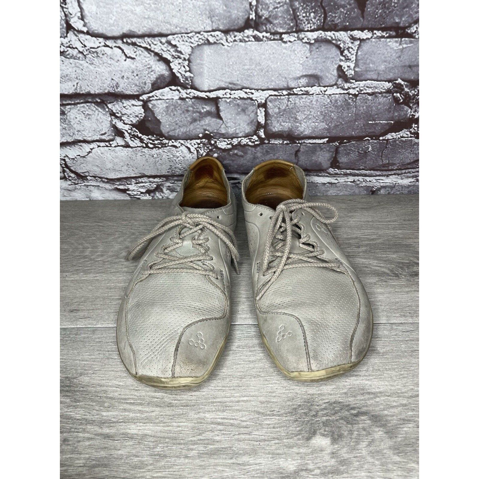 Other Vivobarefoot Primus Lux Gray Leather Lace Athletic Shoes Wom Size US 10 / IT 40 - 4 Thumbnail