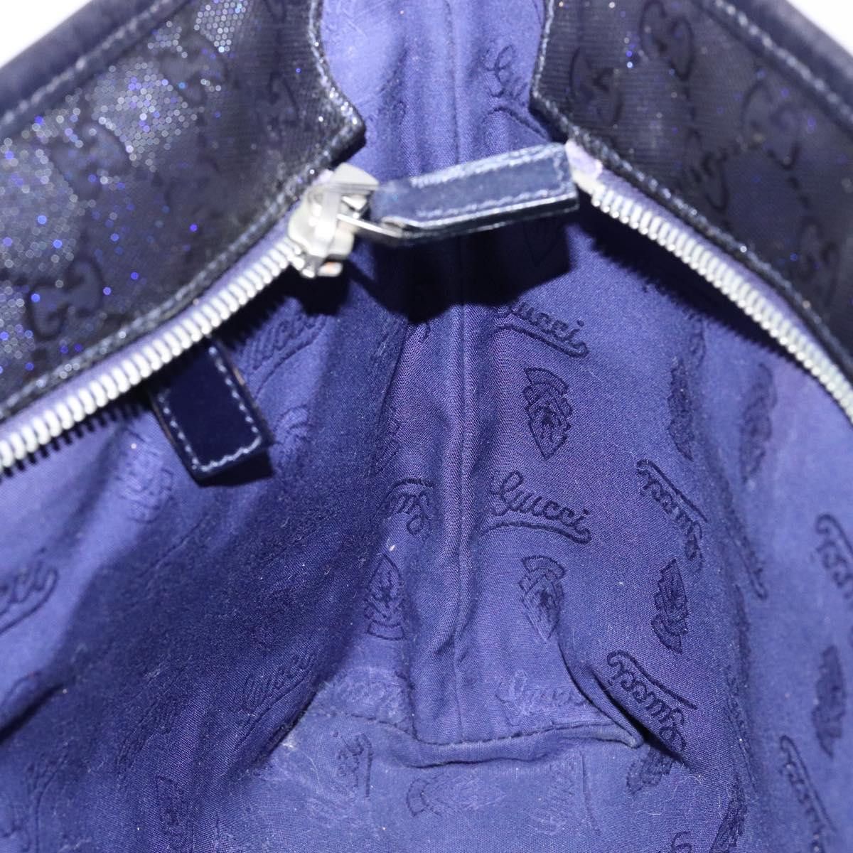 Gucci GUCCI GG Implementation Tote Bag Pvc Navy Silver Size ONE SIZE - 17 Thumbnail