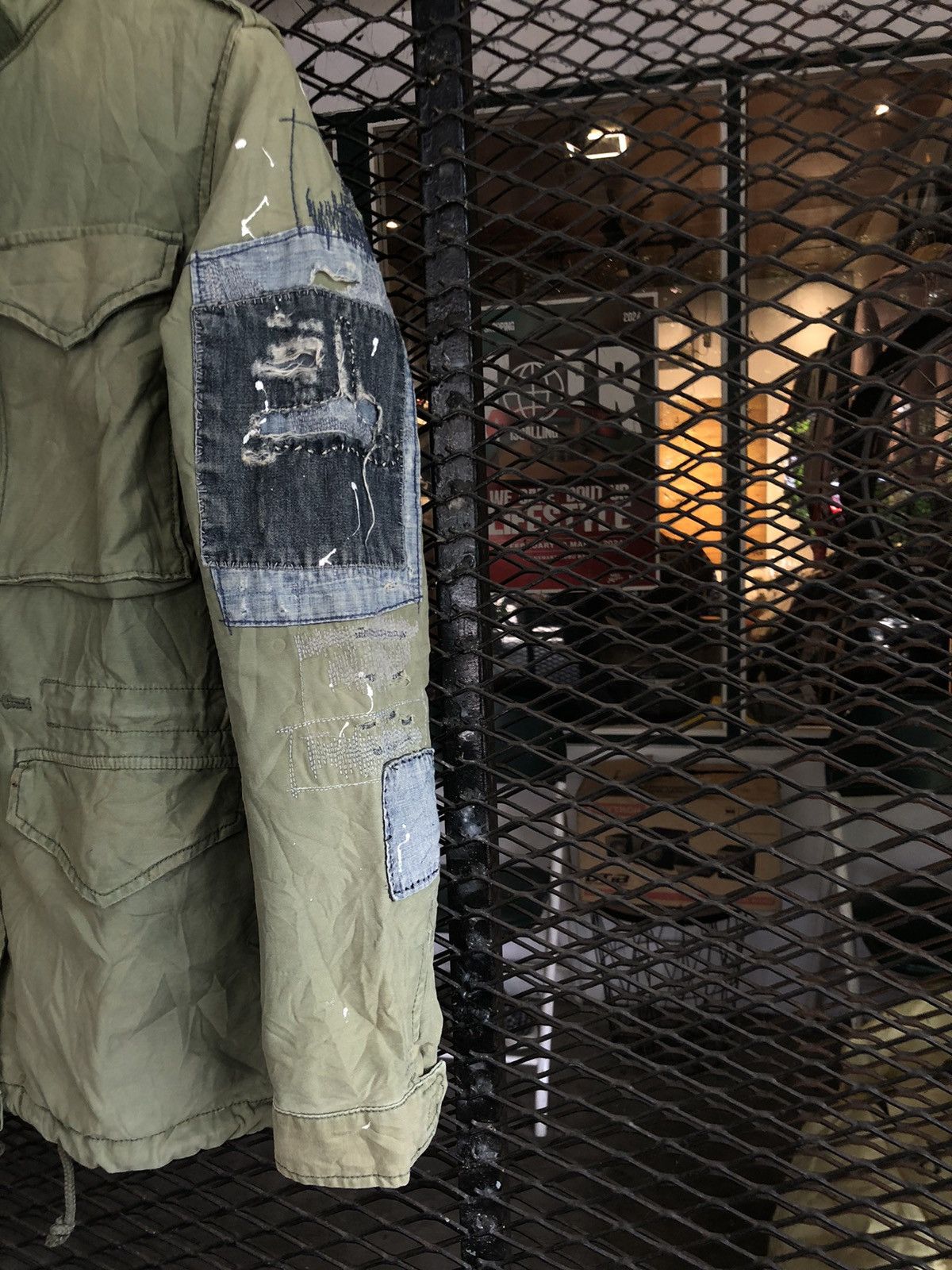 Polo Ralph Lauren DENIM & SUPPLY RALPH LAUREN PATCHWORK SASHIKO FIELD JACKET Size US XXS / EU 40 - 3 Thumbnail