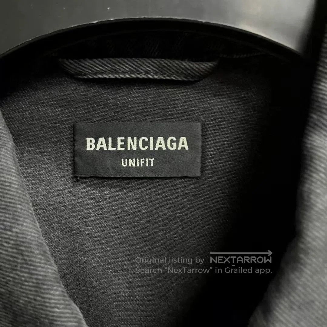 Balenciaga Balenciaga Black Denim Graffiti Jacket. Size US S / EU 44-46 / 1 - 2 Thumbnail