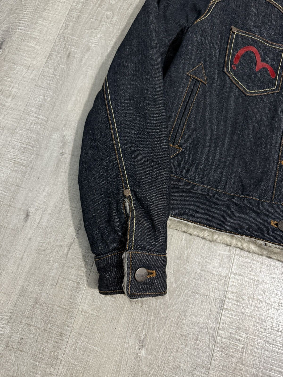 Evisu Evisu sherpa denim jacket Size L / US 10 / IT 46 - 6 Thumbnail