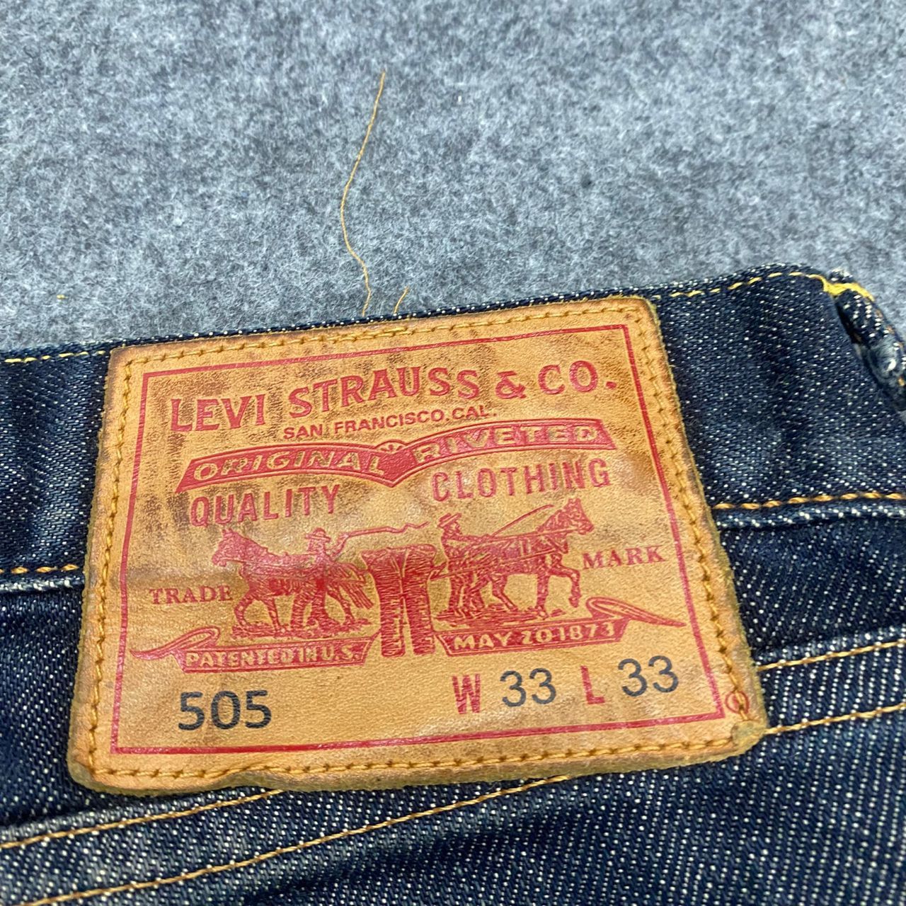 Japanese Brand Vintage Levis 505 Selvegde Redline Distressed Denim Size US 34 / EU 50 - 21 Thumbnail