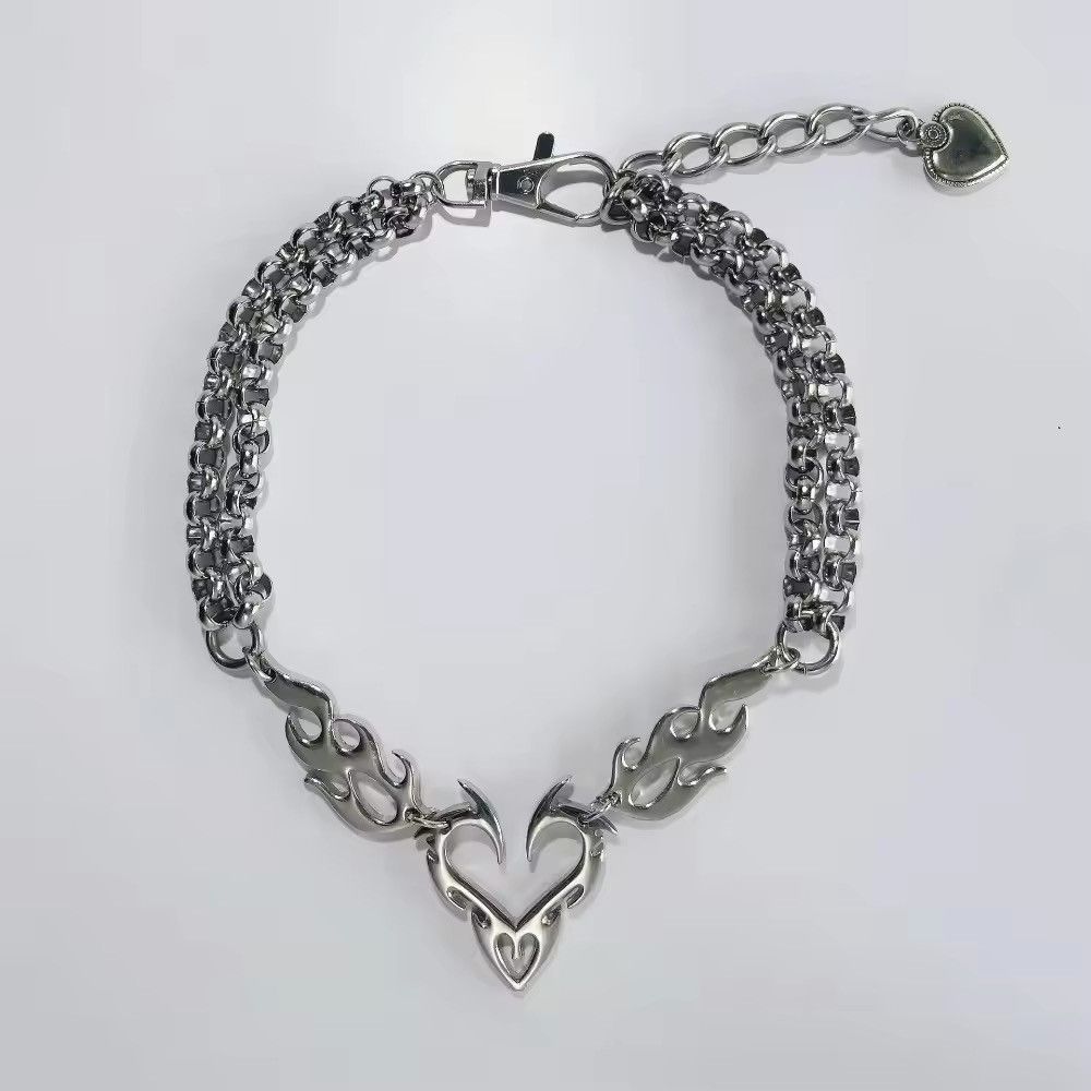 Jewelry Y2k Heart Pendant Necklace Size ONE SIZE - 1 Thumbnail