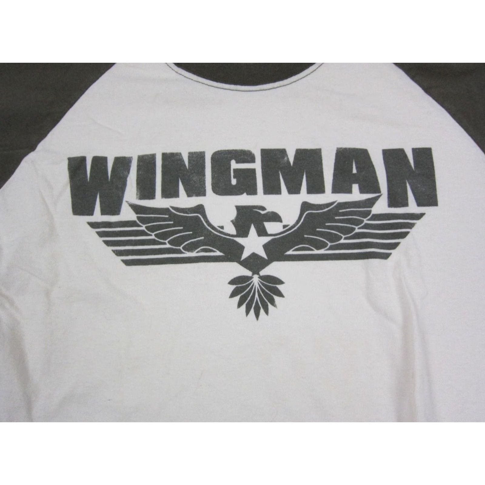 Vintage VINTAGE Wingman Shirt Mens Medium Ivory Cream Topgun Short Sleeve Crewneck 90s Nike Shirt Size US M / EU 48-50 / 2 - 2 Thumbnail