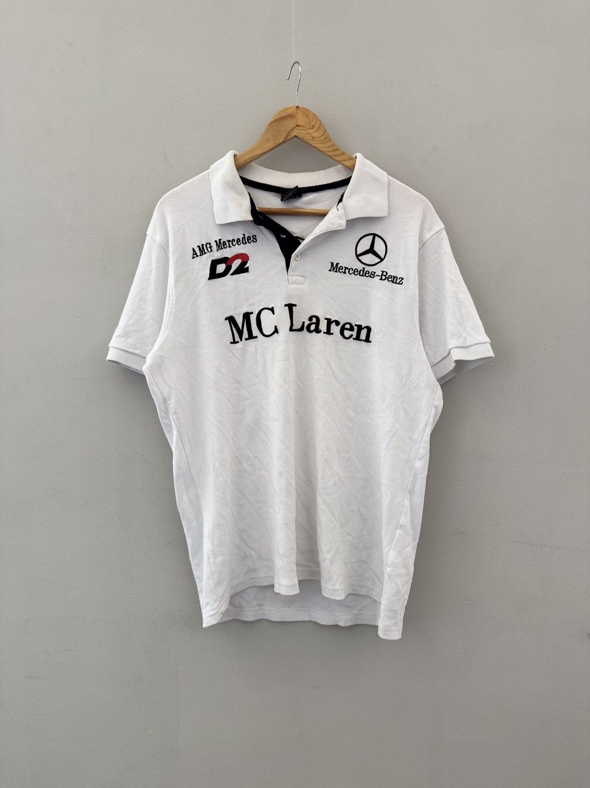 Mercedes-Benz Vintage T-shirts Mercedes- Benz Mc Laren AMG D2 Polo Y2K Size US XL / EU 56 / 4 - 1 Thumbnail