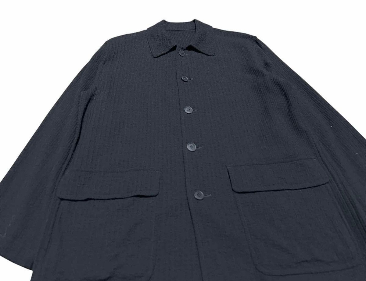 Tete Homme 🔥Rare Vintage Tete Homme By Issey Miyake Pleats Shirt Jacket Size US L / EU 52-54 / 3 - 2 Thumbnail