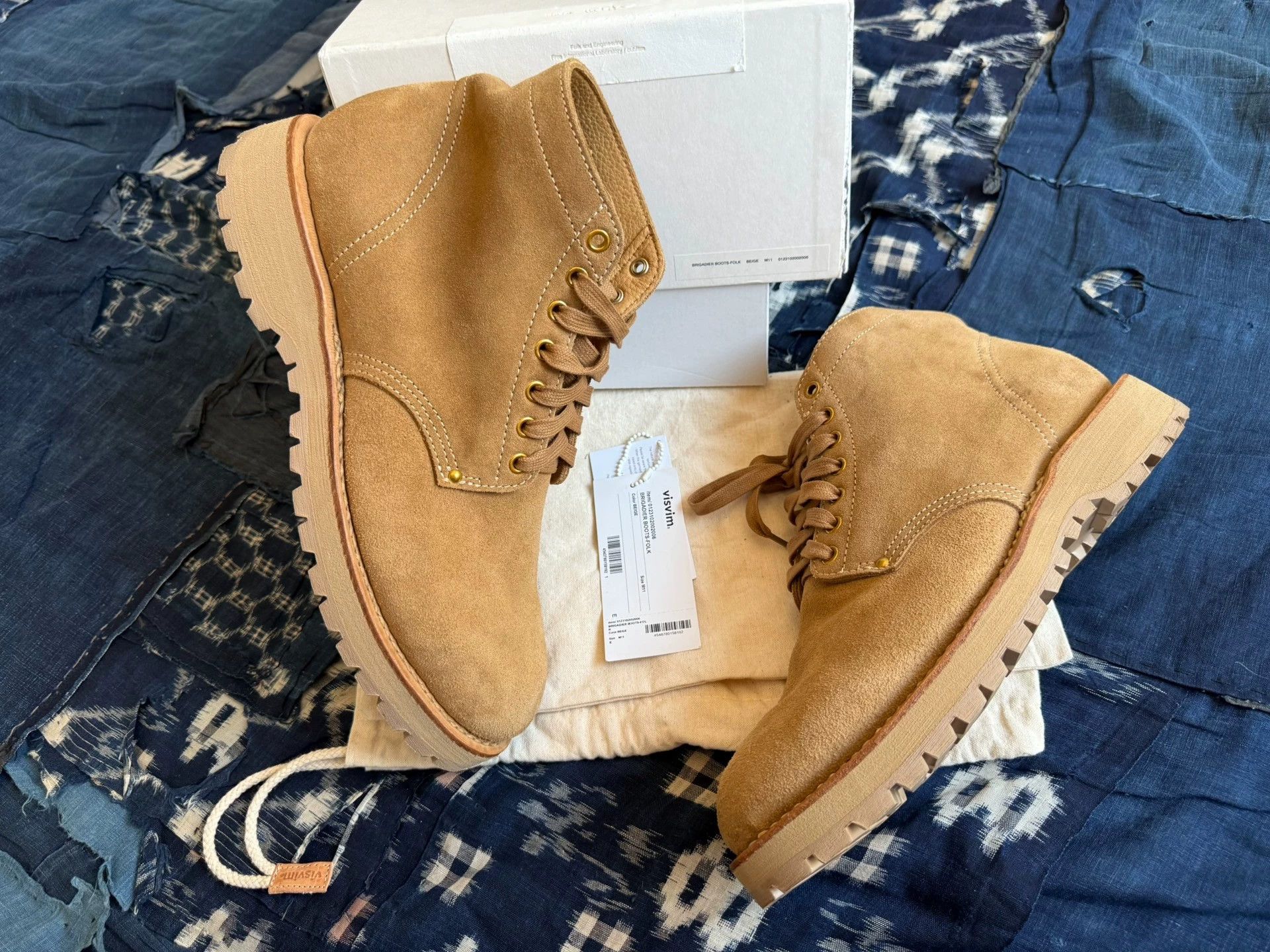 Visvim VISVIM 23SS BRIGADIER BOOTS FOLK - Size 11 - Like New Size US 11 / EU 44 - 1 Thumbnail