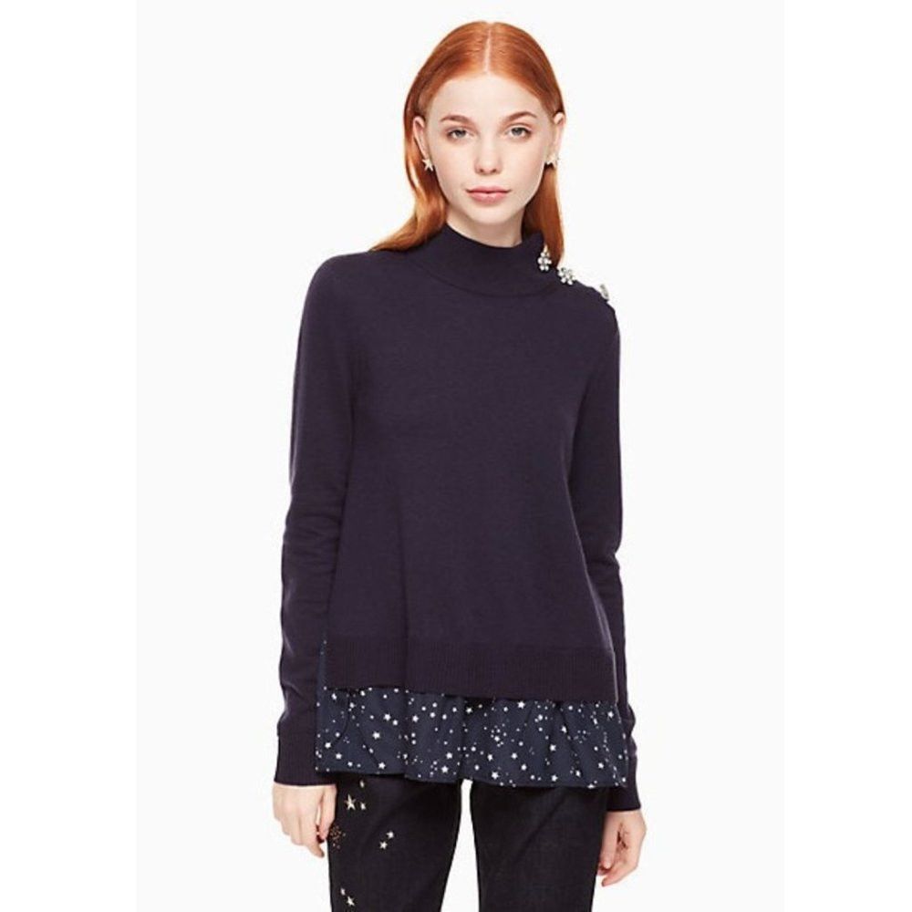 Kate Spade New Broome Street Kate Spade Night Sky Mixed Media Blue Swe Size XS / US 0-2 / IT 36-38 - 1 Thumbnail