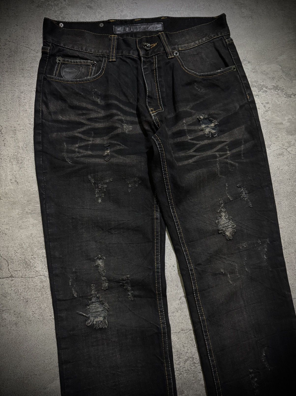Hysteric Glamour Y2k Apestcip Ifsixwasnine Distressed Jeans Size US 31 - 3 Thumbnail
