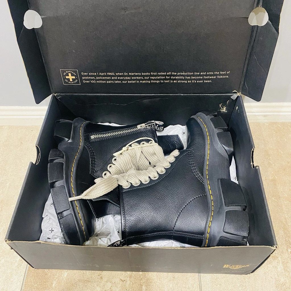 Dr. Martens × Rick Owens Dr. Martens × Rick Owens 1460 DMXL Magalace Leather Size US 6 / EU 39 - 6 Thumbnail