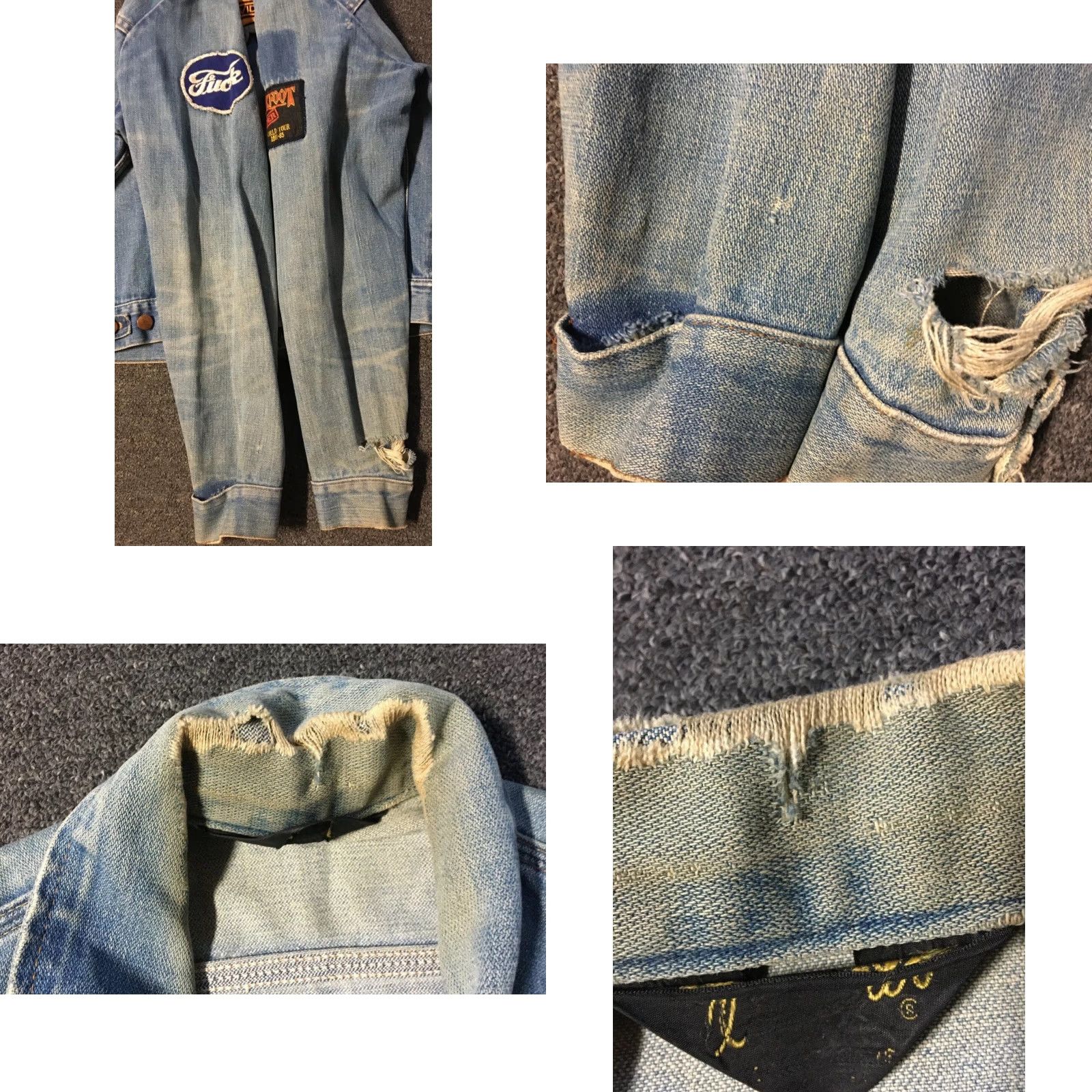 Wrangler VINTAGE Wrangler Denim Jacket 70s Rock Harley Patches Jacket S Blue Mens Rock N Roll 70s 80s Blues Size US S / EU 44-46 / 1 - 8 Thumbnail