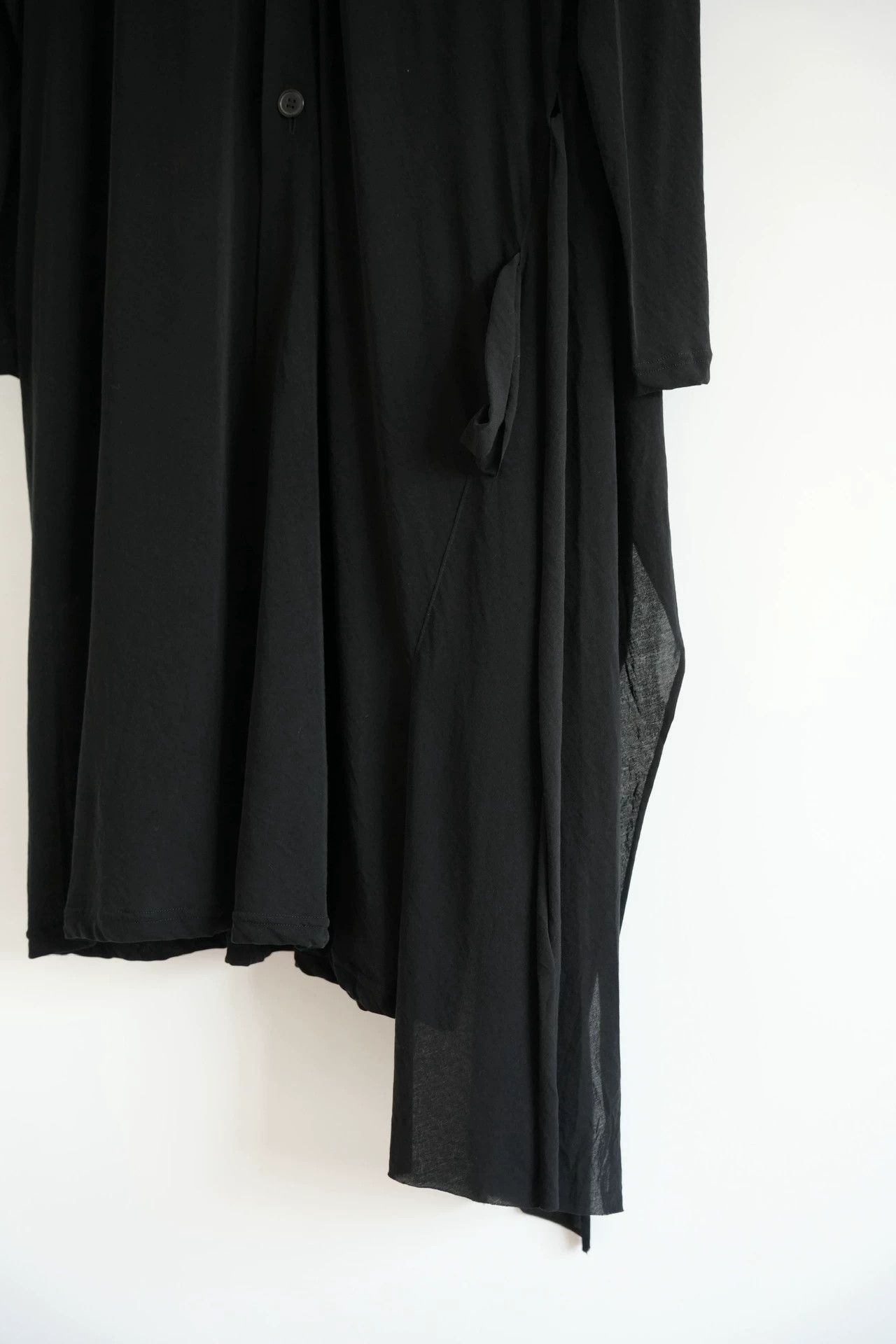 Yohji Yamamoto Yohji Yamamoto 24SS Mens Asym Hooded Long Cardigan Size US L / EU 52-54 / 3 - 4 Thumbnail