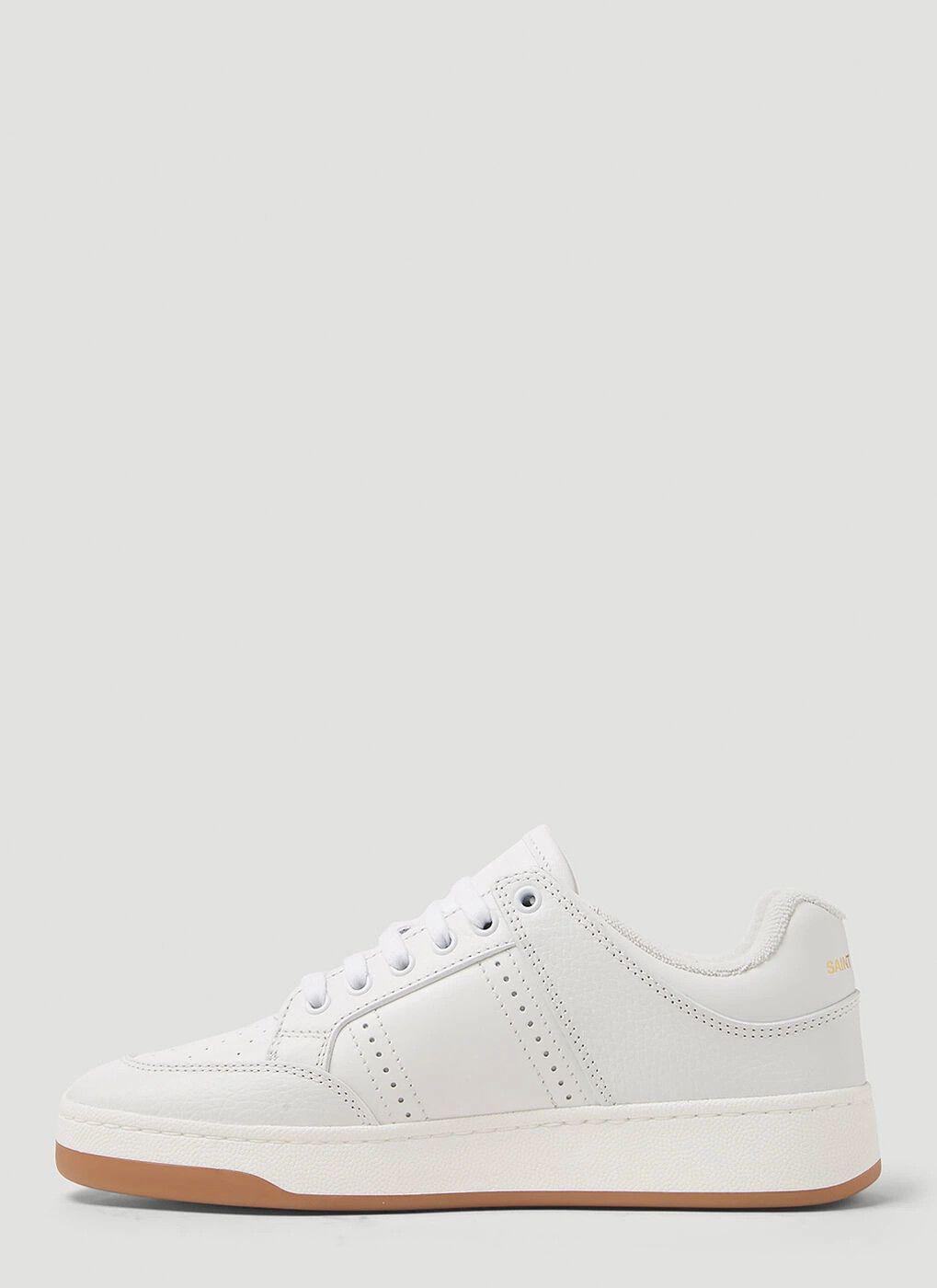 Saint Laurent Paris o1b1hav110525 SL/61 Sneakers in Perforated Leather in White Size US 7 / IT 37 - 5 Thumbnail